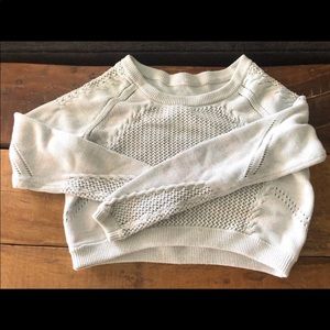 Lululemon athletica crop top sweater size 10